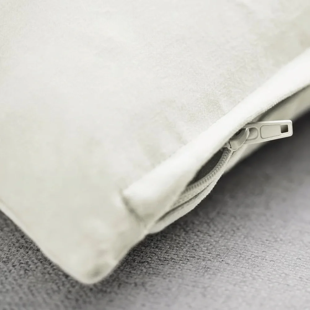 White Decorative Square Throw Pillow Covers